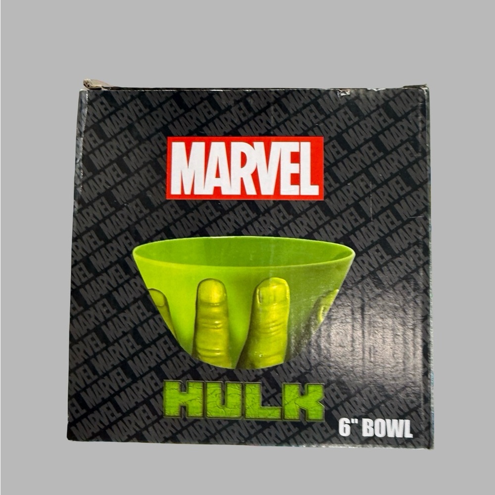 NWT Marvel Hulk 6” Bowl Green Hand Design Snack Candy‎ Bowl In Box